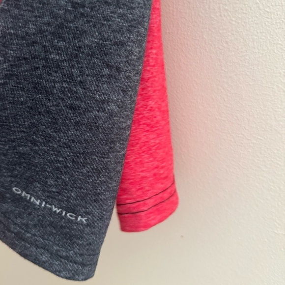 Columbia Thistletown Park Raglan Tee Men’s Size Large Long Sleeve Red Dark Grey - Picture 5 of 7